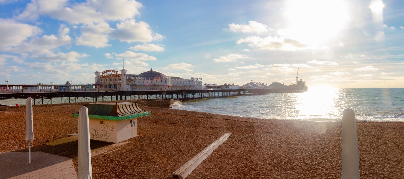 Brought a camera to work on rare sunny days, but never dared swim in the cold English Channel.